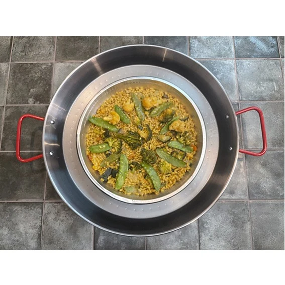 Plato de aluminio para paella. Varias medidas y unidades.