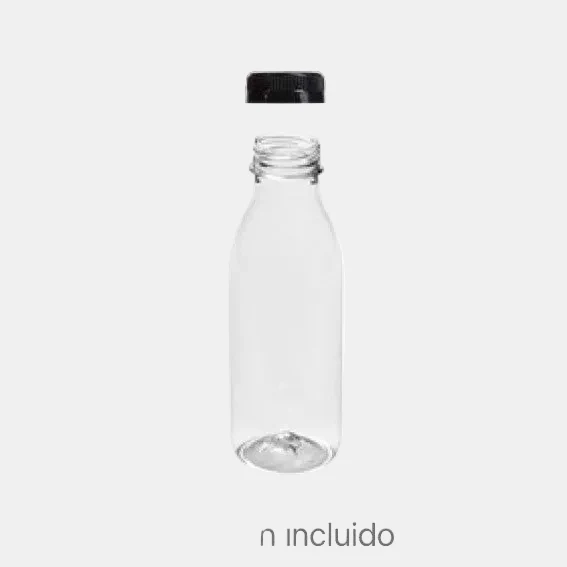 Botella redonda PET con tapón pre-enroscado incluido. 1000 ml - 71 Uds.