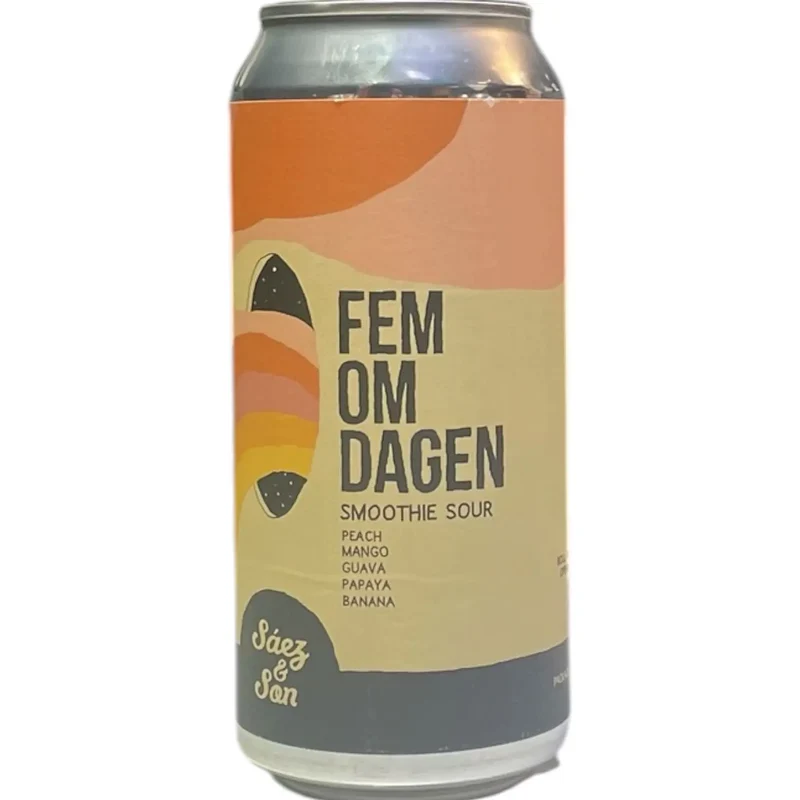 SAEZ & SONS FEM OM DAGEM SMOOTHIE SOUR PEACH MANGO GUAVA PAPAYA BANANA 44CL