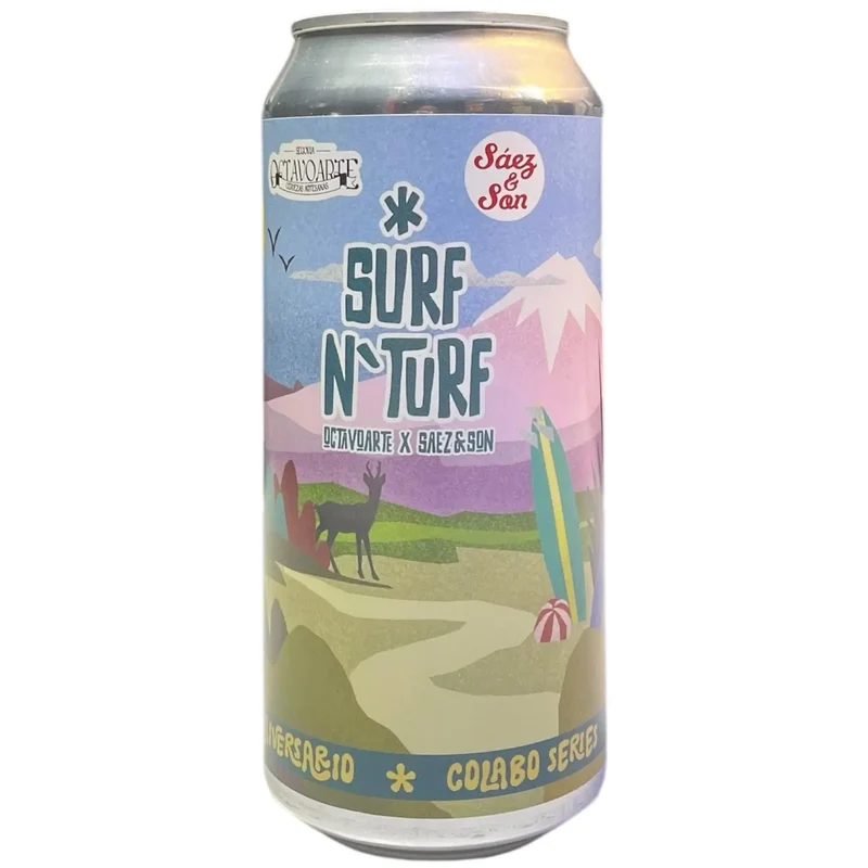 OCTAVO ARTE X SAEZ & SONS SURF N TURF HAZY DIPA 44CL