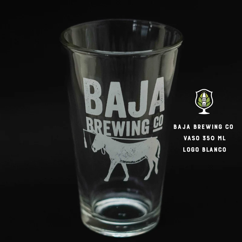 Baja Brewing - Vaso 350 ml Logo Blanco