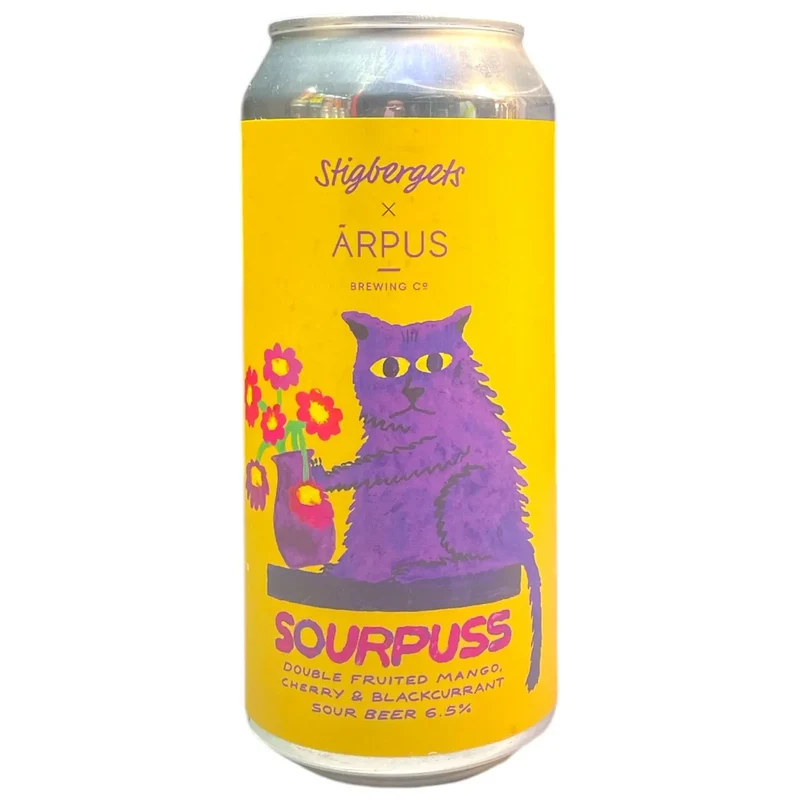 STIGBERGETS X ARPUS SOURPUSS DOUBLE FRUITED MANGO CHERRY BLACKCURRANT SOUR 44CL