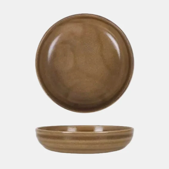 Bowl de porcelana Aljarafe marrón. Varias medidas y unidades.
