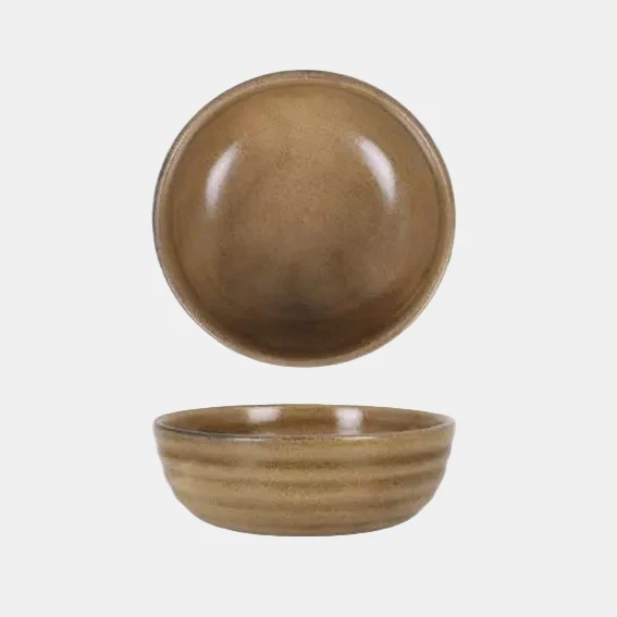 Bowl de porcelana Aljarafe marrón. Varias medidas y unidades.