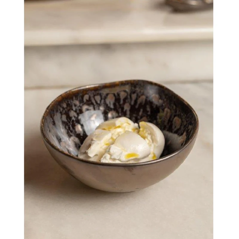 Bowl de porcelana negro Nobile. 11 x 5.5 cm - 4 Uds.