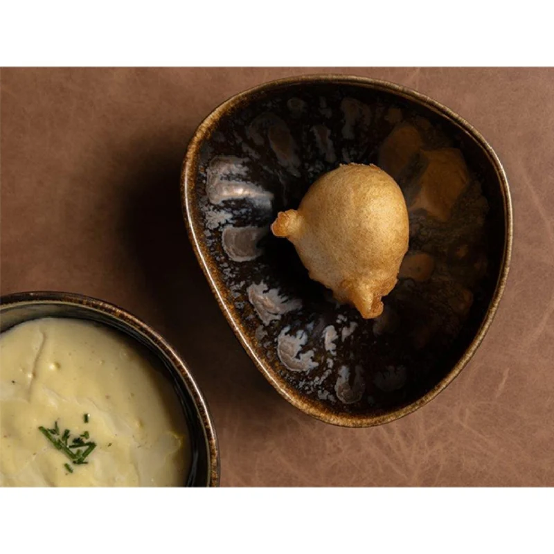 Bowl de porcelana negro Nobile. 11 x 5.5 cm - 4 Uds.