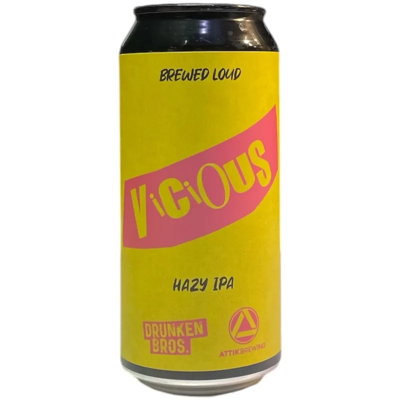 DRUNKEN BROS X ATTIK VICIOUS HAZY IPA 44CL