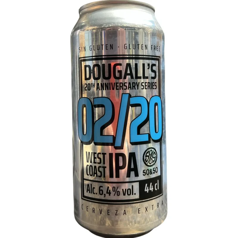 DOUGALLS 20ANIVERSARIO x 50Y50 02/20 WEST COAST IPA 44CL