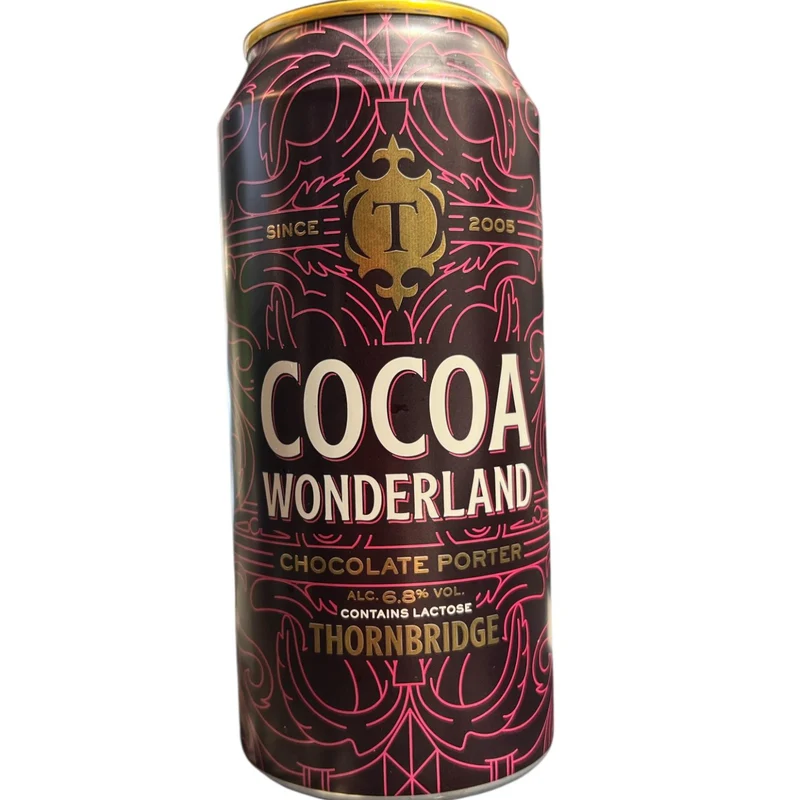 THORNBRIDGE COCOA WONDERLAND CHOCOLATE PORTER 44CL