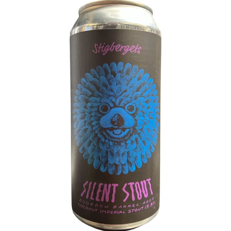 STIGBERGETS SILENT STOUT BOURBON BARREL AGED COCONUT IMPERIAL STOUT 44CL
