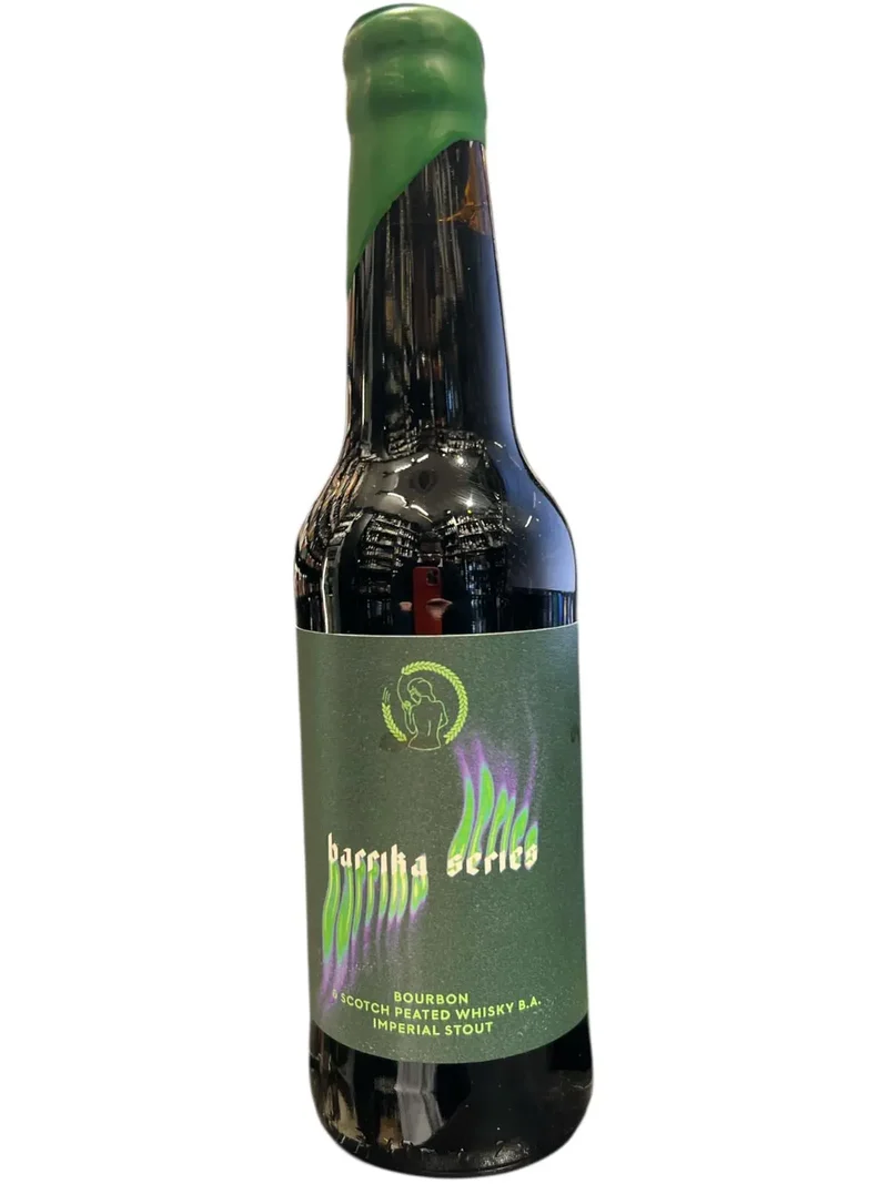 LASUPERBE BARRIKA SERIES BOURBON Y SCOTCH PEATED WHISKY IMPERIAL STOUT 33CL