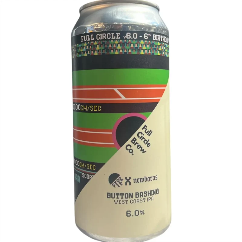 FULL CIRCLE BREW CO BUTTON BASHING WEST COAST IPA 44CL