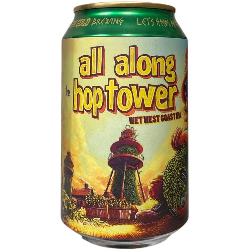 GREEN GOLD BREWING / ALL ALONG THE HOPTOWER - WEST COAST IPA - 33CL