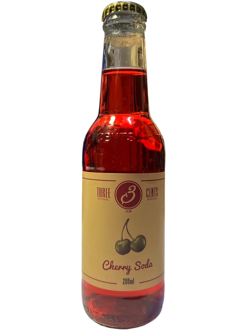 THREE CENTS CHERRY SODA 200ML