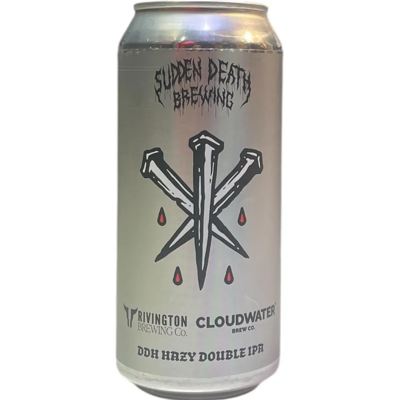 SUDDEN DEATH X IRVINGTON X CLOUDWATER NAILED SHUT DDH HAZY DOUBLE IPA 44CL
