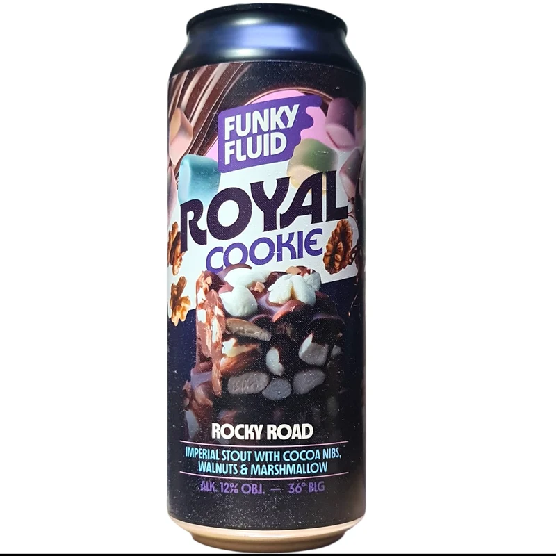 FUNKY FLUID / ROYALE - COOKIE - ROCKY ROAD - IMPERIAL STOUT - 50 CL