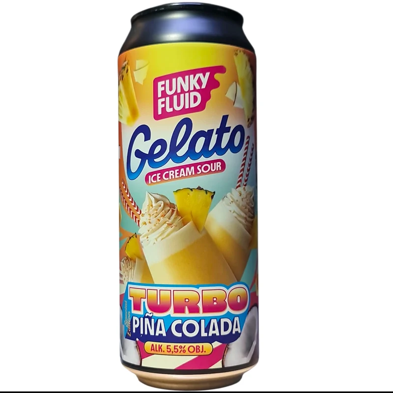 FUNKY FLUID / GELATO - CREMA - TURBO PIÑA COLADA - SOUR - 50 CL
