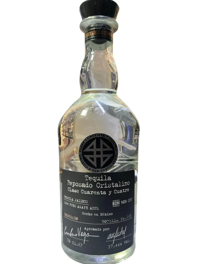 TEQUILA REPOSADO CRISTALINO CLASE CUARENTA Y CUATRO