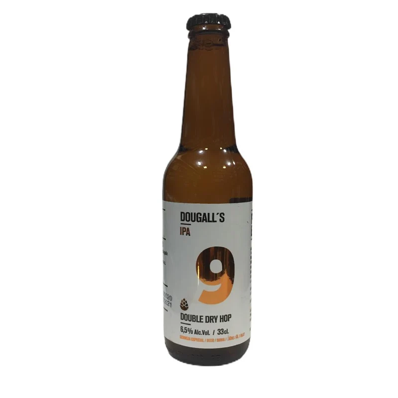 DOUGALLS IPA 9 - DOUBLE DRY HOP - 33CL SIN GLUTEN